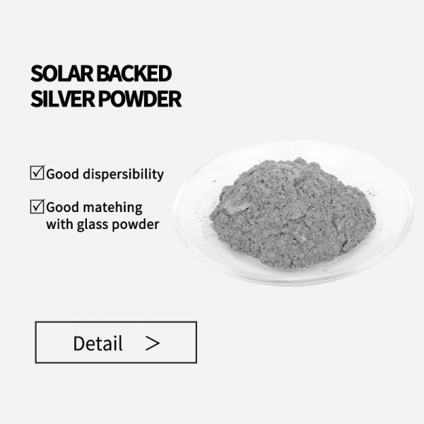 Solar backed silver powder